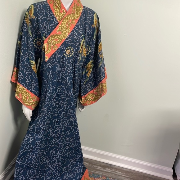 J. Peterman Company Dragon Kimono Dress XS - Picture 1 of 9